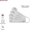 imageKitchenAid Classic Measuring Spoons Set of 5 Aqua SkyBlackWhite
