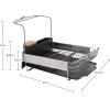 imageKitchenAid Full Size Rust Resistant Expandable Dish Rack with Angled Self Draining Drainboard 24Inch BlackBlack