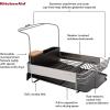 imageKitchenAid Full Size Rust Resistant Expandable Dish Rack with Angled Self Draining Drainboard 24Inch BlackBlack