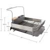 imageKitchenAid Full Size Rust Resistant Expandable Dish Rack with Angled Self Draining Drainboard 24Inch BlackCharcoal