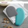 imageKitchenAid Gourmet Bowl Scraper Set of 2 Aqua Sky and Storm Grey