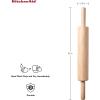 imageKitchenAid Gourmet Rolling Pin One Size Steel Red 25 x 25 x 22 inchesWood