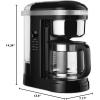 imageKitchenAid KCM1209DG Drip Coffee Maker 12 Cup Matte GreyOnix Black