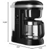 imageKitchenAid KCM1209DG Drip Coffee Maker 12 Cup Matte GreyOnyx Black