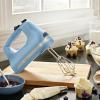 imageKitchenAid KHM512WH 5Speed Ultra Power Hand Mixer White 8x7x5Velvet Bue