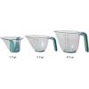 imageKitchenAid KO298OSAQA Gourmet Measuring Jugs Set of 3 Aqua SkyAqua Sky