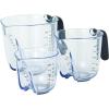 imageKitchenAid KO298OSAQA Gourmet Measuring Jugs Set of 3 Aqua SkyBlack