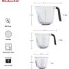 imageKitchenAid KO298OSAQA Gourmet Measuring Jugs Set of 3 Aqua SkyBlack