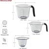 imageKitchenAid KO298OSAQA Gourmet Measuring Jugs Set of 3 Aqua SkyOnyx