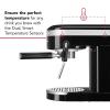 imageKitchenAid SemiAutomatic Espresso Machine KES6403 Matte Charcoal Grey 14 LitersBlack
