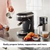 imageKitchenAid SemiAutomatic Espresso Machine KES6403 Matte Charcoal Grey 14 LitersBlack Matte