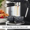 imageKitchenAid SemiAutomatic Espresso Machine KES6403 Matte Charcoal Grey 14 LitersBlack Matte