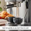 imageKitchenAid SemiAutomatic Espresso Machine KES6403 Matte Charcoal Grey 14 LitersBrushed Stainless Steel