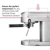 imageKitchenAid SemiAutomatic Espresso Machine KES6403 Matte Charcoal Grey 14 LitersBrushed Stainless Steel