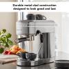 imageKitchenAid SemiAutomatic Espresso Machine KES6403 Matte Charcoal Grey 14 LitersBrushed Stainless Steel