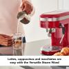imageKitchenAid SemiAutomatic Espresso Machine KES6403 Matte Charcoal Grey 14 LitersEmpire Red