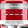 imageKitchenAid SemiAutomatic Espresso Machine KES6403 Matte Charcoal Grey 14 LitersEmpire Red