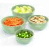imageKitchenAid Thermoplastic RubberPrep Bowls with Lids Set of 4 Pistachio32 oz