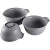 imageKitchenAid Universal Nesting Plastic Mixing Bowls Set Of 3 25 quart 35 quart 45 quart Non Slip Base with Easy Pour Spout to Reduce Mess Dishwasher Safe Aqua Sky White GrayGray