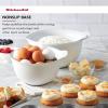 imageKitchenAid Universal Nesting Plastic Mixing Bowls Set Of 3 25 quart 35 quart 45 quart Non Slip Base with Easy Pour Spout to Reduce Mess Dishwasher Safe Aqua Sky White GrayWhite