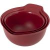 imageKitchenAid Universal Nesting Plastic Mixing Bowls Set Of 3 25 quart 35 quart 45 quart Non Slip Base with Easy Pour Spout to Reduce Mess Dishwasher Safe Aqua Sky White GrayRed