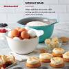 imageKitchenAid Universal Nesting Plastic Mixing Bowls Set Of 3 25 quart 35 quart 45 quart Non Slip Base with Easy Pour Spout to Reduce Mess Dishwasher Safe Aqua Sky White GrayAqua Sky White Gray