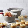 imageKitchenAid Universal Nesting Plastic Mixing Bowls Set Of 3 25 quart 35 quart 45 quart Non Slip Base with Easy Pour Spout to Reduce Mess Dishwasher Safe Aqua Sky White GrayGray