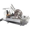 imageKitchenAid Full Size Rust Resistant Expandable Dish Rack with Angled Self Draining Drainboard 24Inch BlackCharcoal