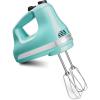 imageKitchenAid KHM512WH 5Speed Ultra Power Hand Mixer White 8x7x5Aqua Sky