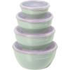 imageKitchenAid Thermoplastic RubberPrep Bowls with Lids Set of 4 Pistachio32 oz