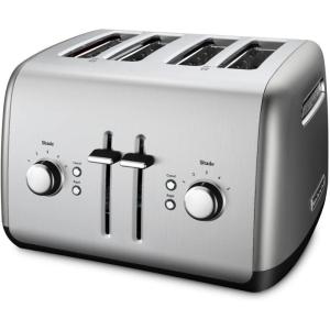 imageKitchenAid 4Slice Toaster with Manual HighLift Lever  KMT4115 Contour Silver
