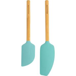 imageKitchenAid Bamboo Spatula Set 2Piece Aqua SkyAqua Sky 2