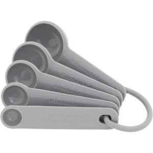 imageKitchenAid Classic Measuring Spoons Set of 5 Aqua SkyBlackGray