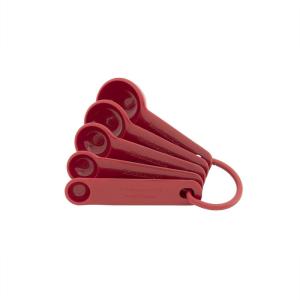 imageKitchenAid Classic Measuring Spoons Set of 5 Aqua SkyBlackRed