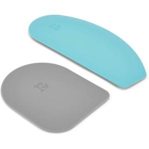 imageKitchenAid Gourmet Bowl Scraper Set of 2 Aqua Sky and Storm Grey