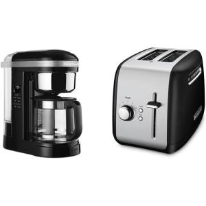 imageKitchenAid KCM1209DG Drip Coffee Maker 12 Cup Matte GreyOnix Black