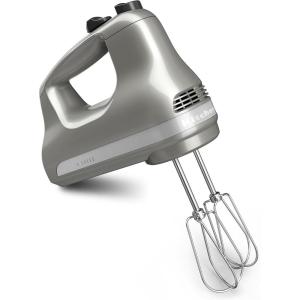 imageKitchenAid KHM512WH 5Speed Ultra Power Hand Mixer White 8x7x5Contour Silver