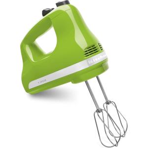 imageKitchenAid KHM512WH 5Speed Ultra Power Hand Mixer White 8x7x5Green Apple