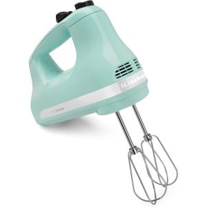 imageKitchenAid KHM512WH 5Speed Ultra Power Hand Mixer White 8x7x5Ice Blue