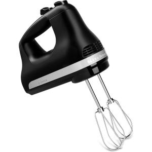 imageKitchenAid KHM512WH 5Speed Ultra Power Hand Mixer White 8x7x5Matte Black