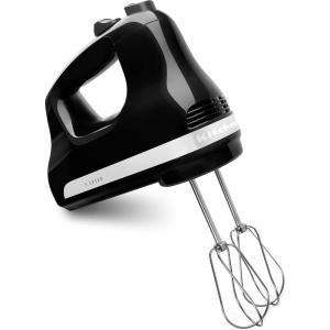 imageKitchenAid KHM512WH 5Speed Ultra Power Hand Mixer White 8x7x5Onyx Black