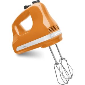 imageKitchenAid KHM512WH 5Speed Ultra Power Hand Mixer White 8x7x5Tangerine