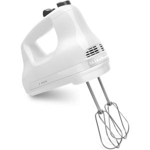 imageKitchenAid KHM512WH 5Speed Ultra Power Hand Mixer White 8x7x5White