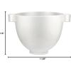 imageKitchenAid 5 Quart Ceramic Bowl for all KitchenAid 455 Quart TiltHead Stand Mixers KSM2CB5PSS Speckled Stone