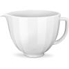 imageKitchenAid 5 Quart Ceramic Bowl for all KitchenAid 455 Quart TiltHead Stand Mixers KSM2CB5PWS White Shell