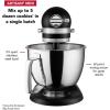 imageKitchenAid Artisan Mini 35 Quart TiltHead Stand Mixer  KSM3316X  IceBlack Matte