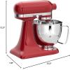imageKitchenAid Artisan Mini 35 Quart TiltHead Stand Mixer  KSM3316X  IceCandy Apple Red