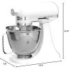 imageKitchenAid Artisan Mini 35 Quart TiltHead Stand Mixer  KSM3316X  IceWhite
