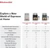 imageKitchenAid Fully Automatic Espresso Machine KF7 with Milk Attachment KES8557BK Cast Iron BlackJuniper