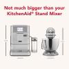 imageKitchenAid Fully Automatic Espresso Machine KF7 with Milk Attachment KES8557BK Cast Iron BlackStainless Steel